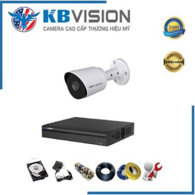 Trọn bộ 1 camera Kbvision Full HD, liên hệ tư vấn 24/7