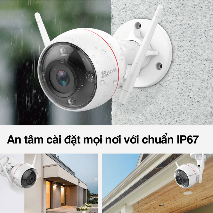 Camera wifi không dây C3W Ezviz độ phân giải 2.0Megapixel Camera wifi không dây C3W Ezviz độ phân giải 2.0Megapixel